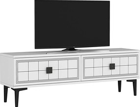 TV stolík/skrinka Yutta (biela). Akcia -19%. Vlastná spoľahlivá doprava až k Vám domov. 1144959