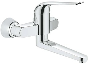 GROHE Euroeco Special páková umývadlová batéria nástenná (pre zdravotnícke účely), výtok 257 mm, chróm, 32773000