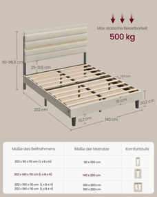 Manželská posteľ 140 cm RMB504LH01