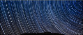 Obraz nočných hviezd a oblohy (120x50 cm)
