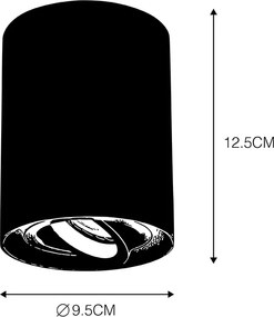 Inteligentný dizajnový reflektor zlatý vrátane svetelného zdroja GU10 WiFi - Rondoo Up