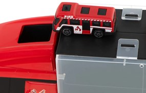 KIK Transportné vozidlo TIR v kufri + 7 vozidiel hasičského zboru