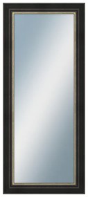 DANTIK - Zrkadlo v rámu, rozmer s rámom 60x140 cm z lišty GREECE čierna (2641)