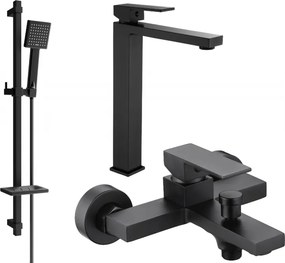 Mexen Uno DQ45 sada s vaňou, čierna - 71413DQ45-70