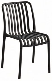 Plastová stolička TREGO, antracitová