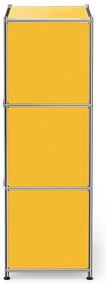 Komoda Kovová komoda »CN3« s výklopnými priečinkami, žltá