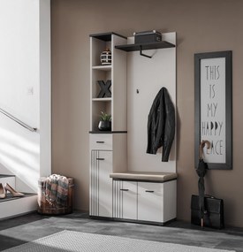 Predsieň Hagon HG 1+P (kašmír + čierna) (s podsedákom). Akcia -19%. Vlastná spoľahlivá doprava až k Vám domov. 1124142