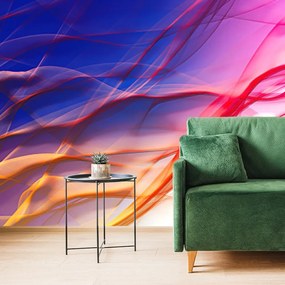 Samolepiaca tapeta abstraktné vlnky plné farieb - 150x100