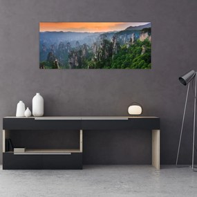 Obraz - Národný lesný park Zhangjiajie (120x50 cm)