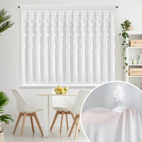 ZÁCLONA NA PÁSKE DIANA3 350X160 CM BIELA