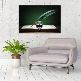 Obraz písacieho pera (90x60 cm)