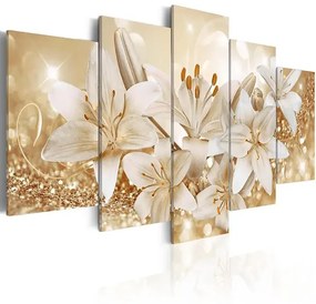 Obraz - Golden Bouquet Veľkosť: 200x100, Verzia: Premium Print