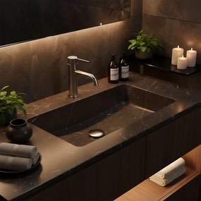 Rea Foster, umývadlová batéria h-180, brúsená oceľ, REA-B6323