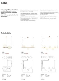 Redo 01-1635 - Luster na lanku TALIS 5xE14/28W/230V