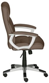 Hnedá kancelárska stolička z imitácie kože Flori – Støraa