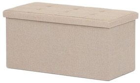 Autronic BONTEC Taburet s úložným priestorom, čierna, látka, TAB-462 BK2 Farba: Béžová