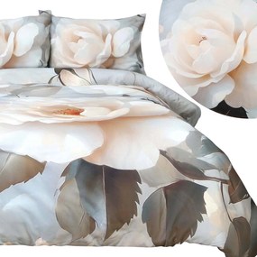 SATÉNOVÉ OBLIEČKY SATYNLOVE PREMIUM 200X220 CM, 2KS 70X80 CM KVETY
