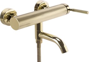 Rea Argon, vaňová batéria s ručnou sprchovou súpravou, zlatá lesklá, REA-B7805