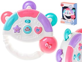 KIK KX5436 Tamburínka baby 12 cm biela