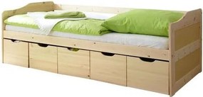 XXXLutz POSTEĽ S ÚLOŽNÝM PRIESTOROM, 90/200 cm farba borovice Livetastic - Postele - 000406000602