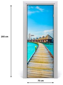 Fototapeta samolepiace na dvere tropické more 75x205 cm