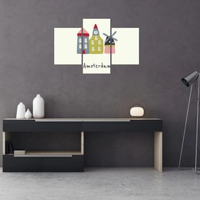 Obraz - Mestá Európy N⁰4 (90x60 cm)
