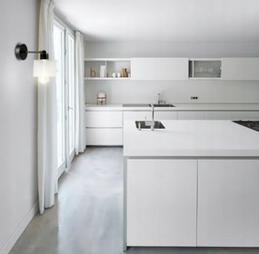 BERGE LED nástenné svietidlo - 1xE27 KOCKA BIELA