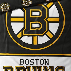 Mikroplyšové posteľné obliečky NHL Boston Bruins - 70 x 90 cm + 140 x 200 cm