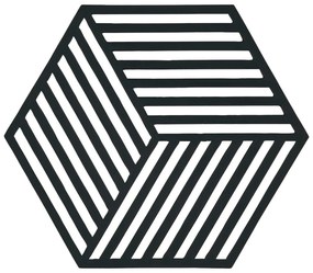 Podložka pod horúce veci Hexagon, čierna