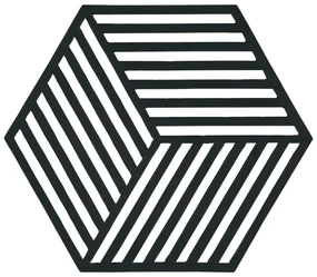 Podložka pod horúce veci Hexagon, čierna
