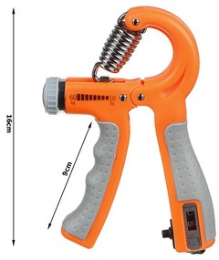 Nastaviteľný posilňovač rúk 10-60 kg s počítadlom