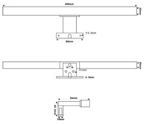 Top Light - LED Kúpeľňové osvetlenie zrkadla OREGON LED/7W/230V 40 cm IP44