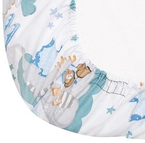 Bavlnené prestieradlo do kočíka New Baby Dráčik 35x75 cm