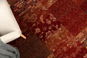 Koberec KASHQAI 4327 300 Patchwork bordový