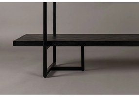 Čierna knižnica v dekore exotického dreva 140x146 cm Class - Dutchbone