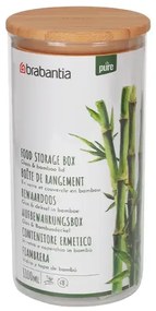 Sklenená dóza s bambusovým vekom BRABANTIA, 1100 ml
