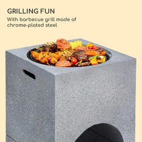 Blumfeldt Monolith, ohnisko s grilom, MgO a oceľový plášť, lapač iskier