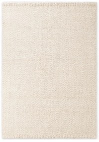 Krémový/slonovinový ručne tkaný koberec s prímesou vlny 160x230 cm Majoli – Elle Decoration
