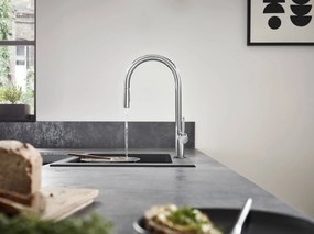 Hansgrohe M54, drezová batéria Talis s výsuvnou spŕškou, sBox, chrómová, HAN-72801000