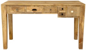 furniture-nabytek.cz - Pracovný stôl z masívneho mangového dreva 135x76x60