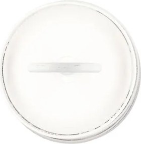Bílý antik kovový 2-patrový etažér s okrajem Nordic - Ø 28*43 cm