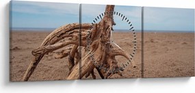 Obraz - Zaplavenie morom (s hodinami) (90x30 cm)
