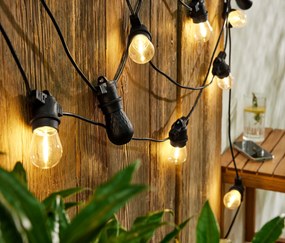 Outdoorová LED svetelná reťaz s 2 Bluetooth® reproduktormi