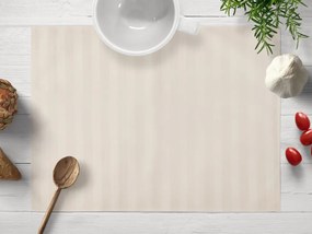 Biante Damaškové prestieranie na stôl Atlas Grádl DM-016 Krémové - pásiky 2 cm 30x40 cm