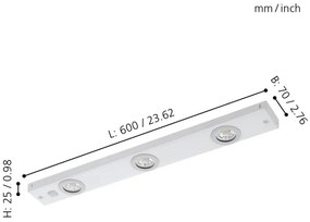 Eglo 93706 - LED bodové svietidlo KOB 3xLED/2,3W/230V