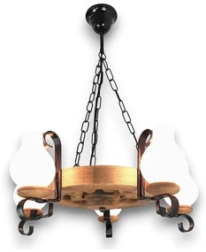 Brilagi - Luster na reťazi ROATA 5xE14/40W/230V buk