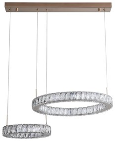 Zuma Line MD3713-2-3GT - LED luster na lanku GIRONA LED/36W/230V ružové zlato