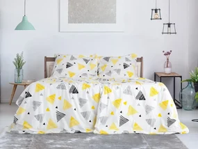 Krepové obliečky TRIANGLE biele Rozmer obliečky: 70 x 90 cm | 140 x 200 cm