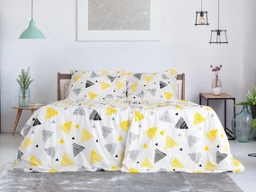 Krepové obliečky TRIANGLE biele Rozmer obliečky: 70 x 90 cm | 140 x 200 cm