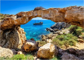 Sklenený obraz - Cape Greco (70x50 cm)